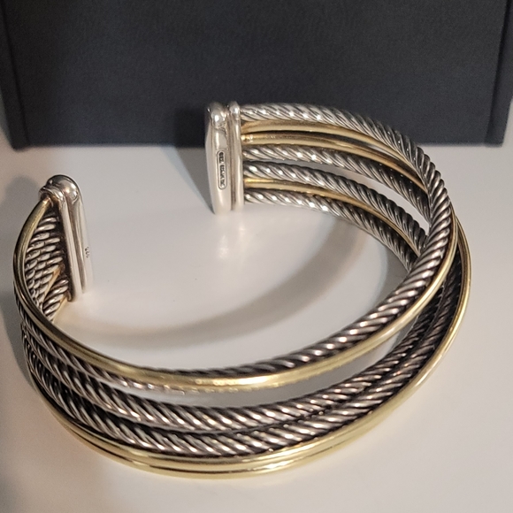 David Yurman Cuff Bracelet 18k/925 - Picture 4 of 7